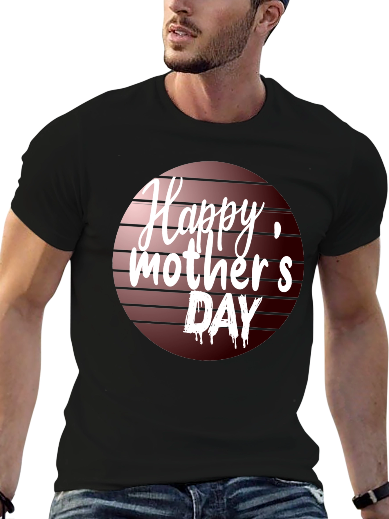 Happy Mothers Day T-Shirt Black