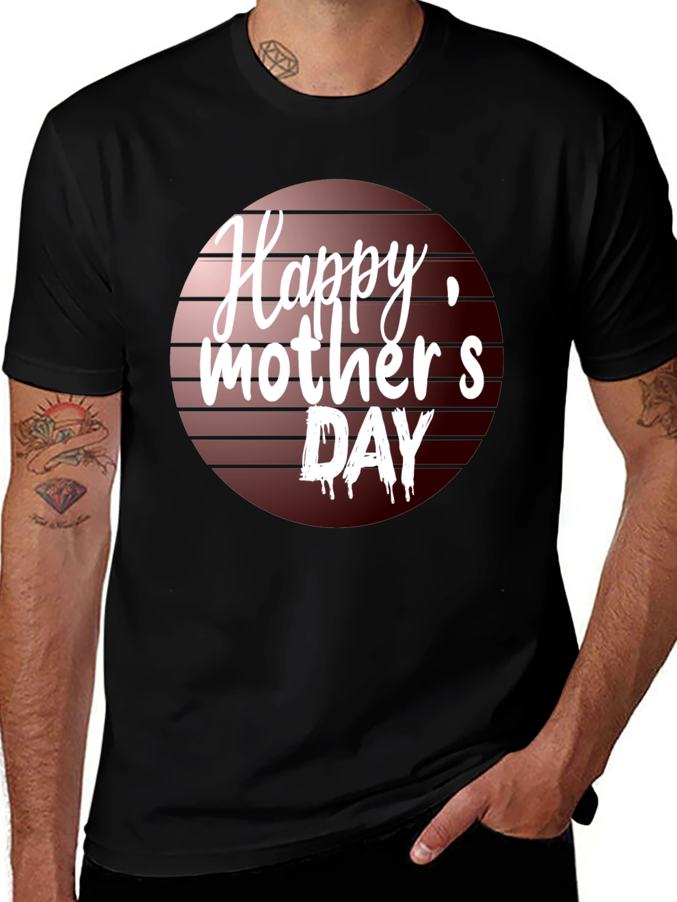 Happy Mothers Day T-Shirt Black