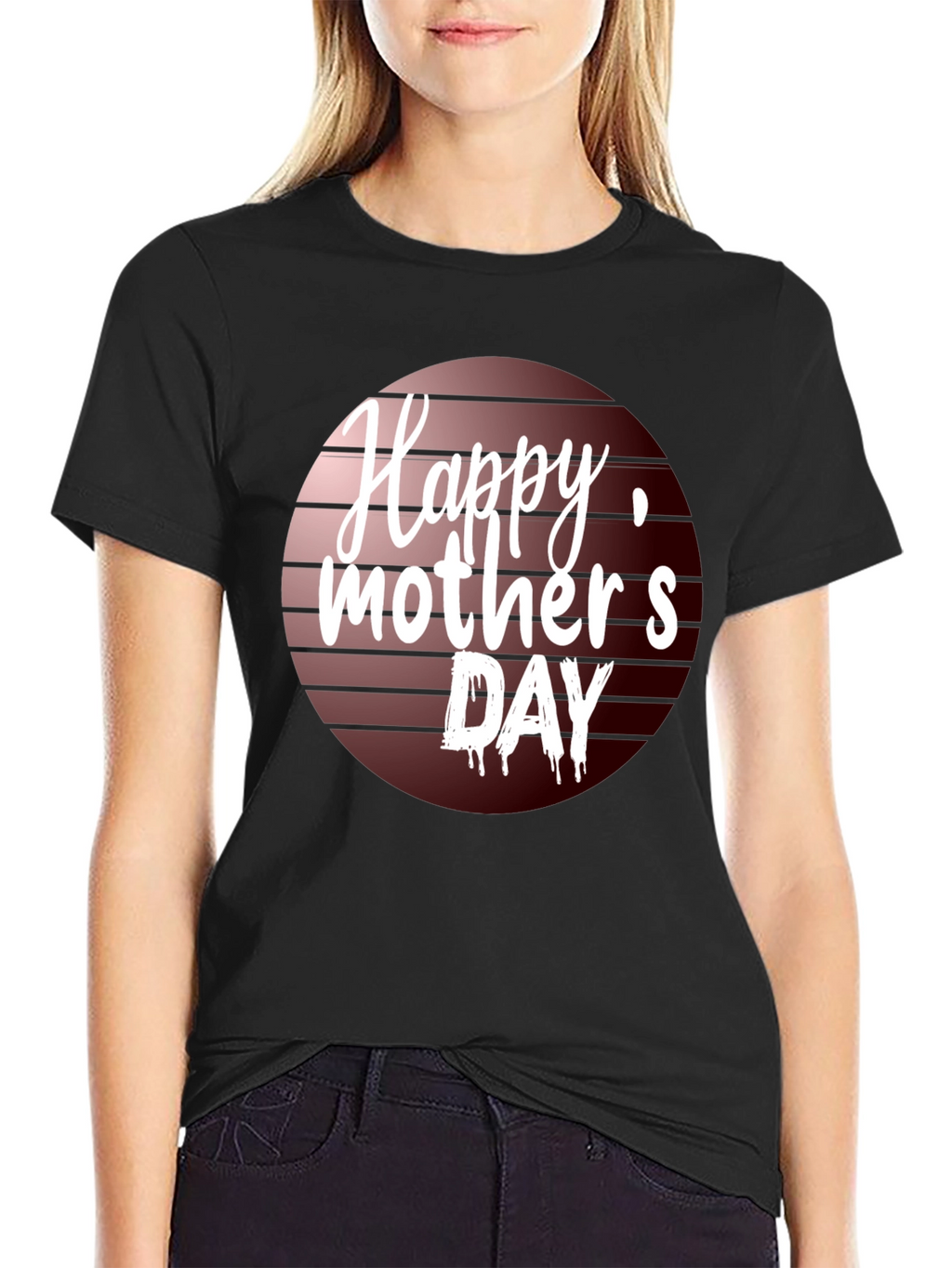 Happy Mothers Day T-Shirt Black
