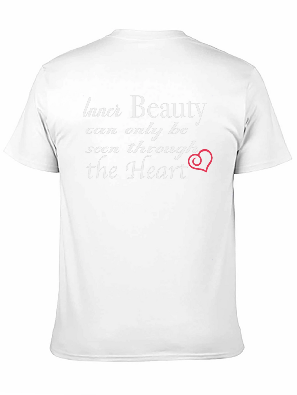 Inner Beauty Heart Graphic Black T-Shirt