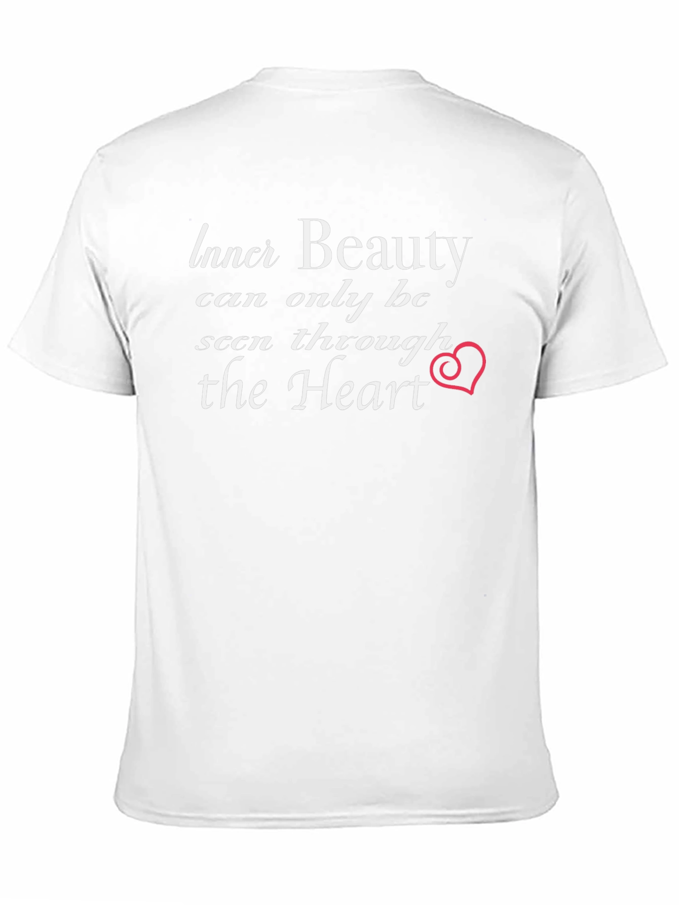 Inner Beauty Heart Graphic Black T-Shirt