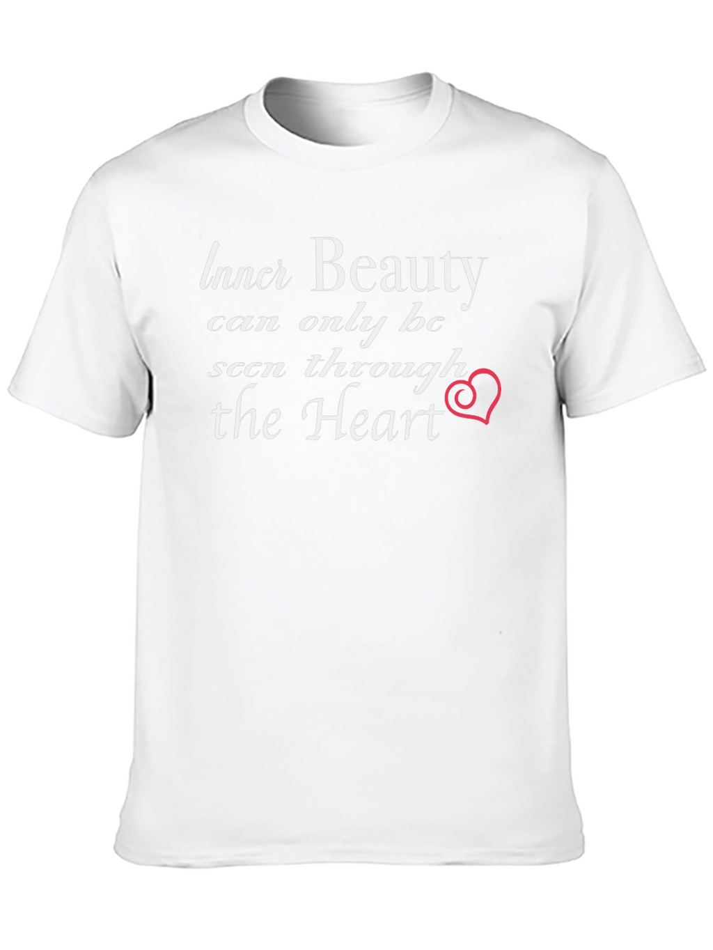 Inner Beauty Heart Graphic Black T-Shirt