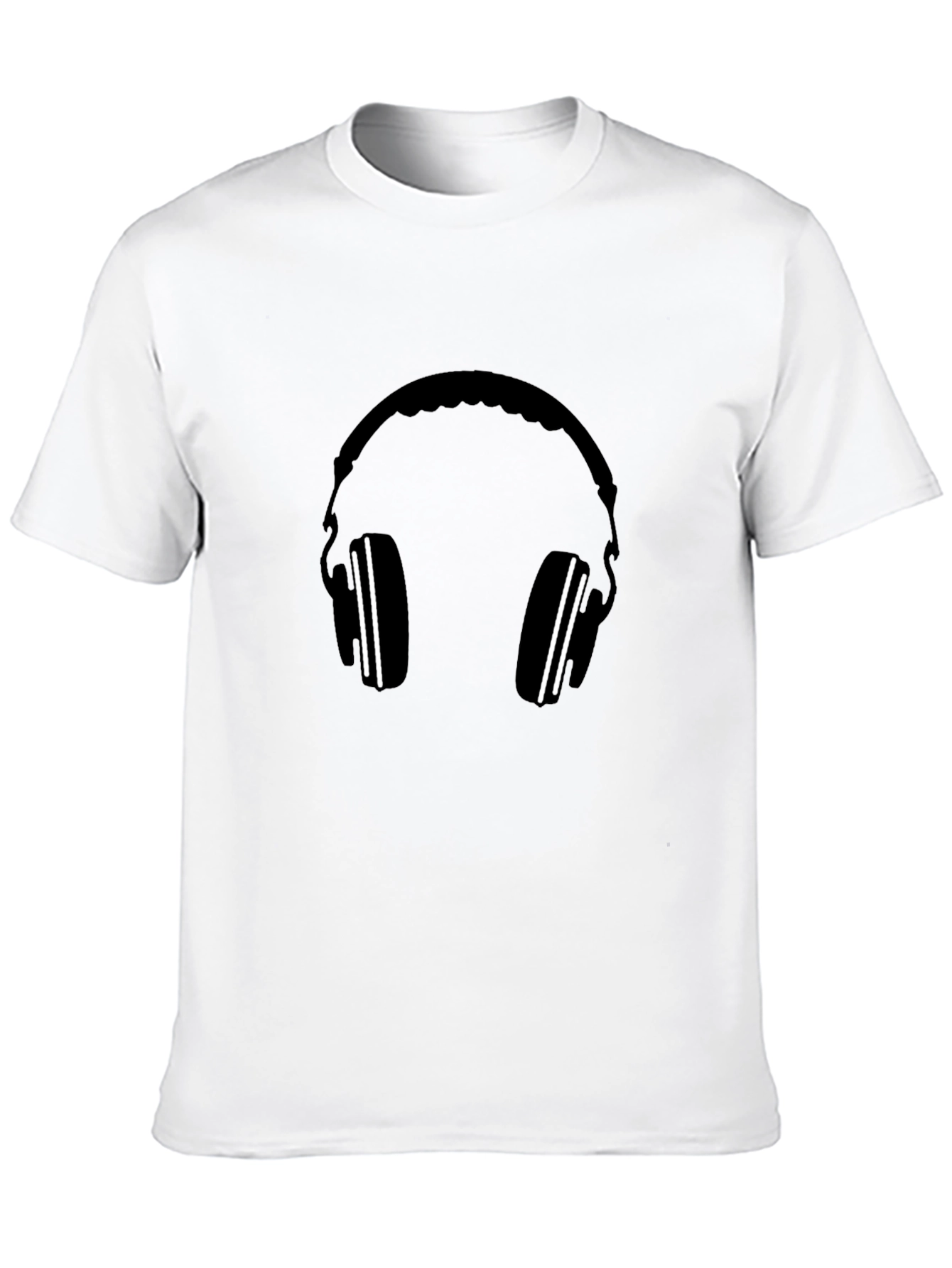 Headphone Graphic Tee - Black