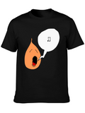 Singing Onion Graphic Tee - Black Cotton T-Shirt