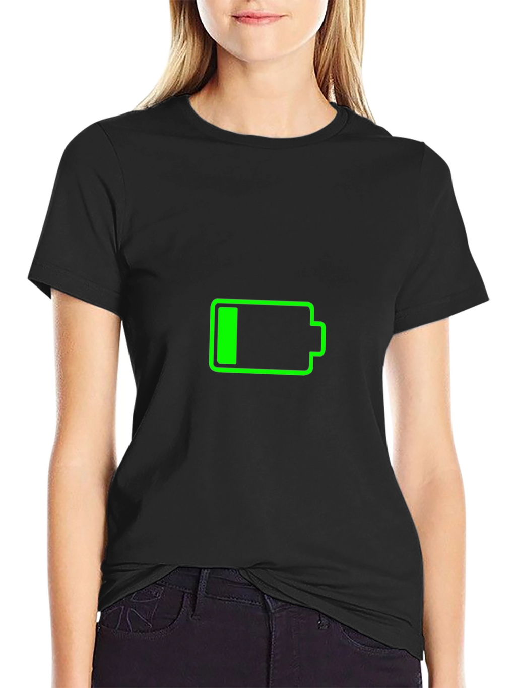 Low Battery Graphic T-Shirt - Recharge Your Style!