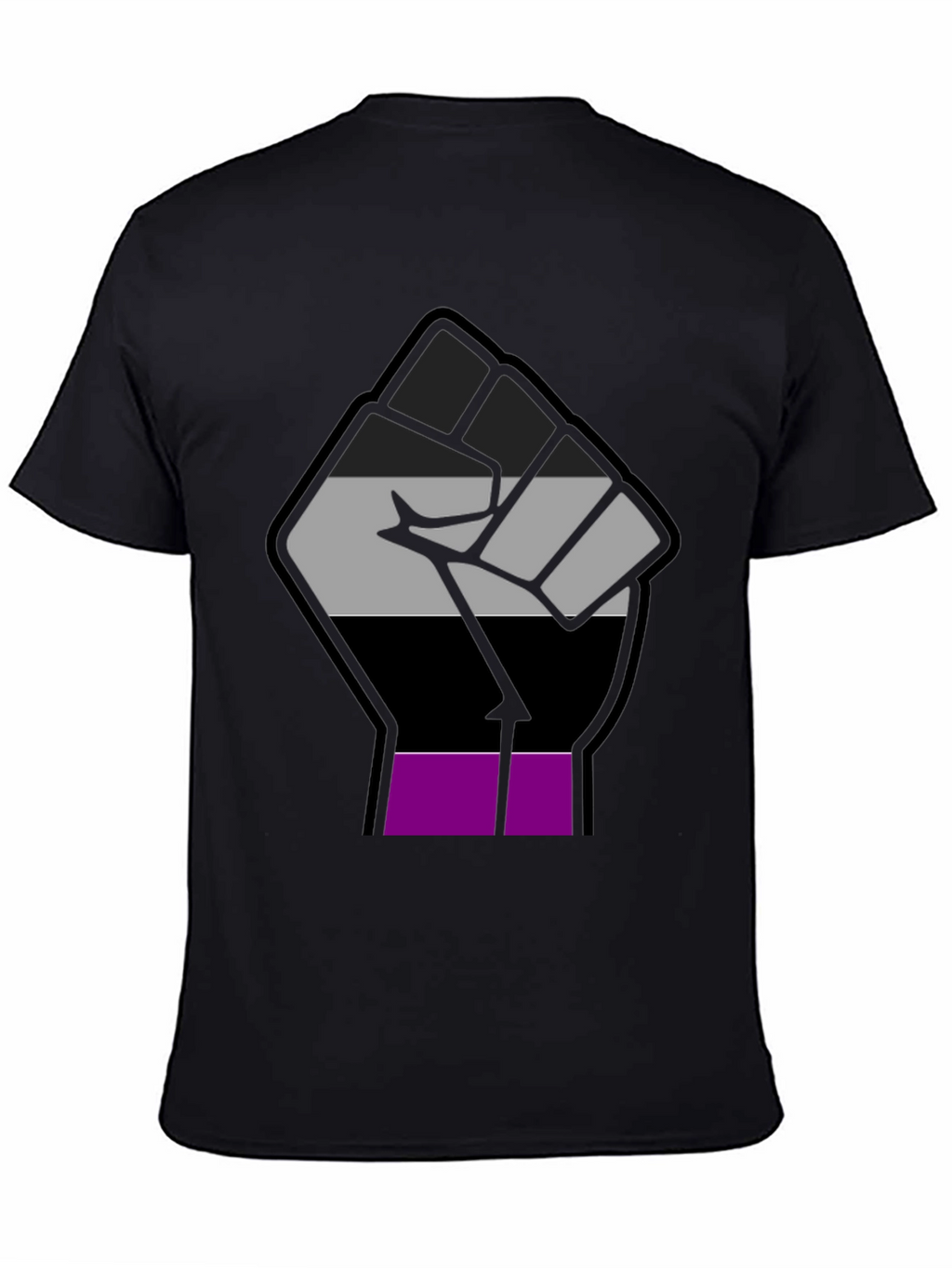Ace Pride Fist T-Shirt - Asexual Visibility