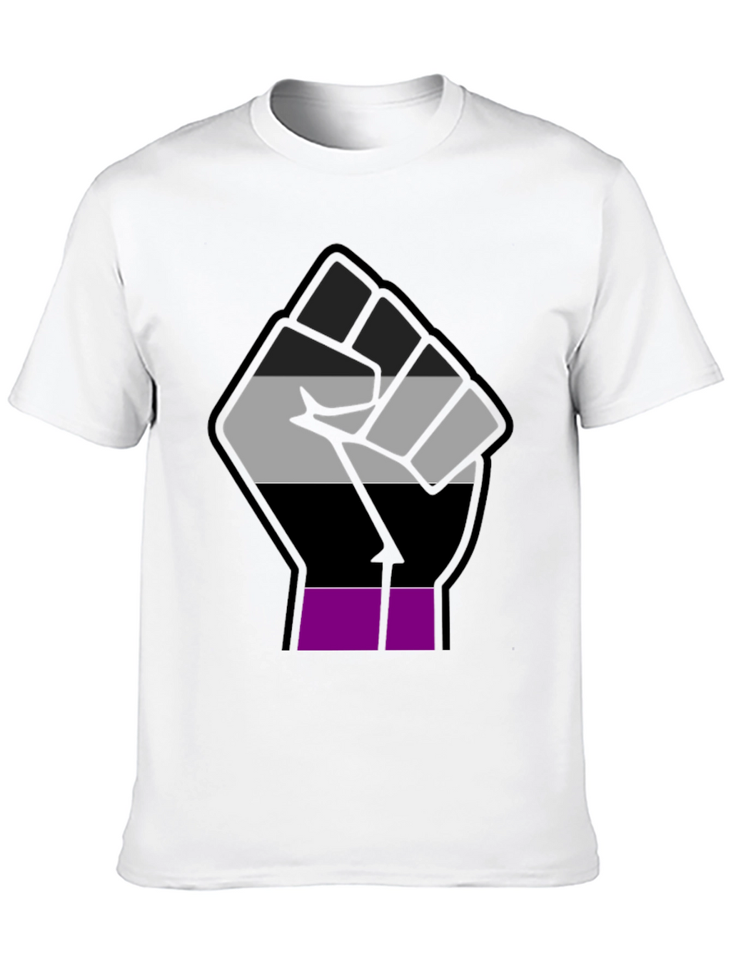 Ace Pride Fist T-Shirt - Asexual Visibility