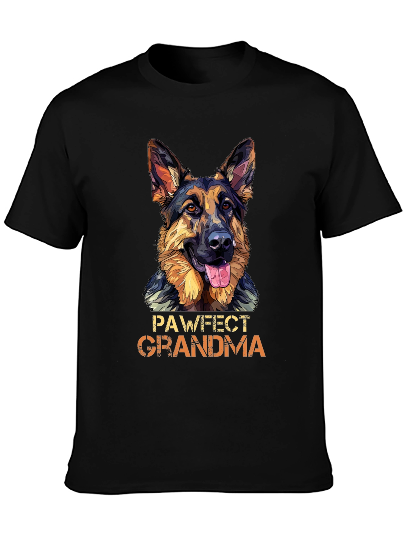 Pawfect Grandma German Shepherd Dog Graphic T-Shirt