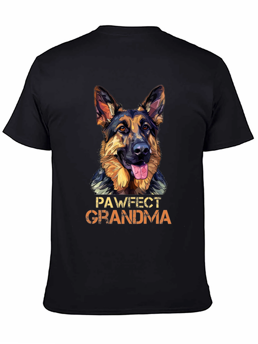 Pawfect Grandma German Shepherd Dog Graphic T-Shirt