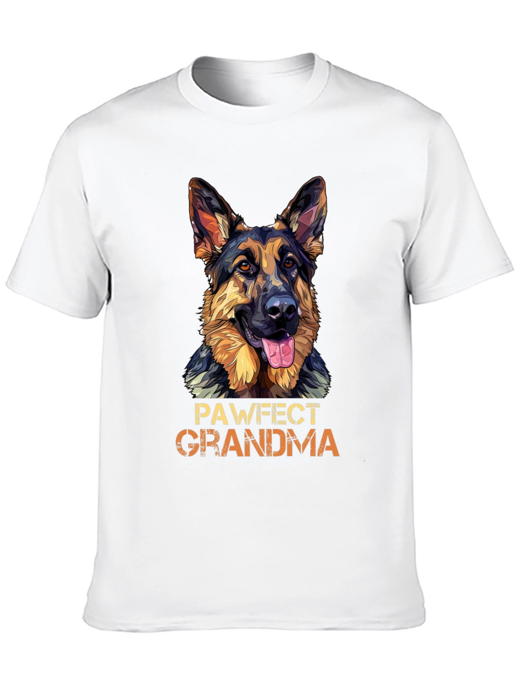 Pawfect Grandma German Shepherd Dog Graphic T-Shirt