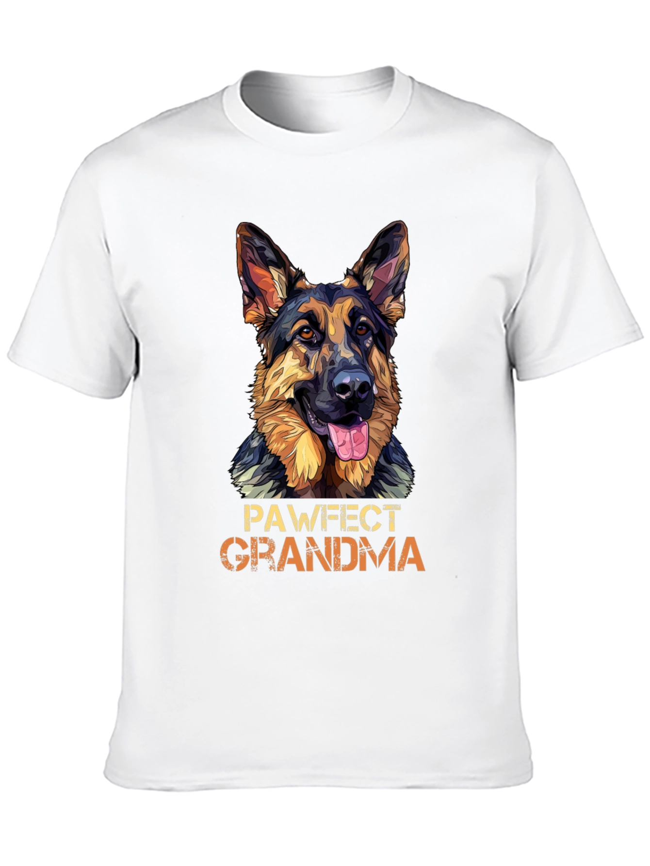 Pawfect Grandma German Shepherd Dog Graphic T-Shirt