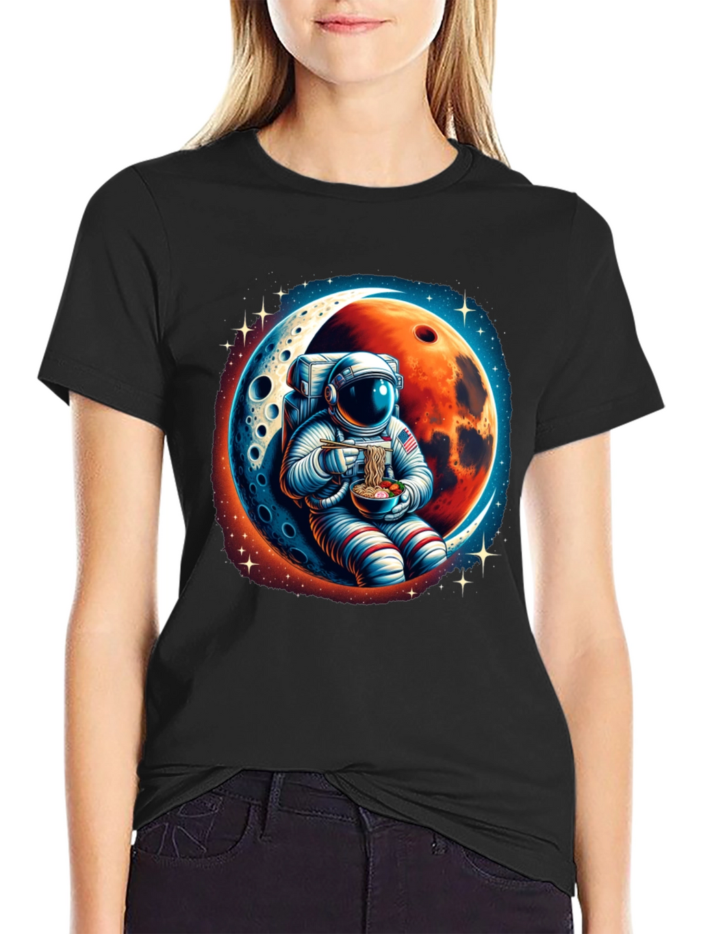 Astronaut Ramen T-Shirt - Space Foodie Tee