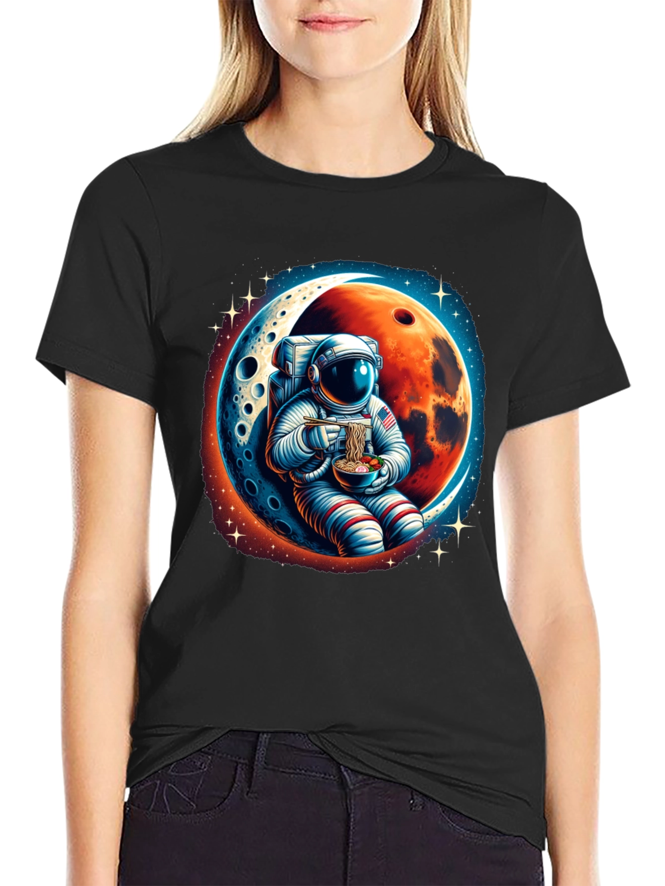 Astronaut Ramen T-Shirt - Space Foodie Tee