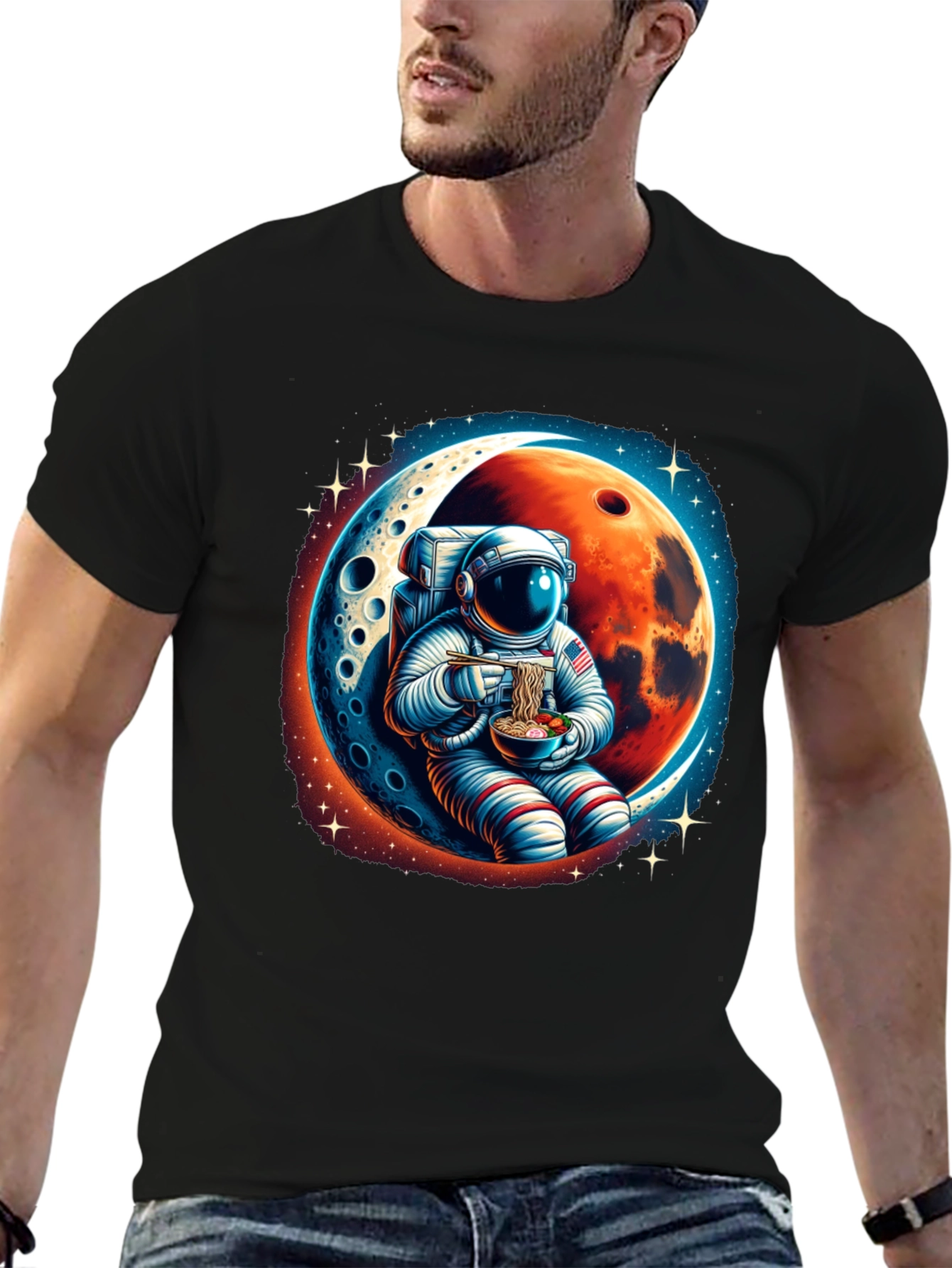 Astronaut Ramen T-Shirt - Space Foodie Tee
