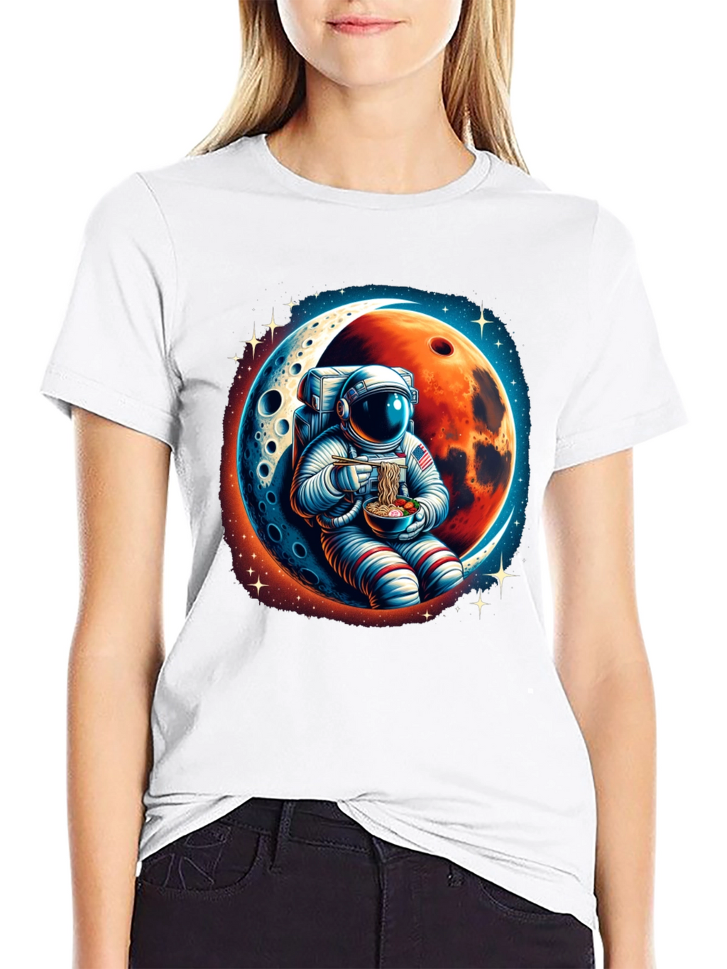 Astronaut Ramen T-Shirt - Space Foodie Tee