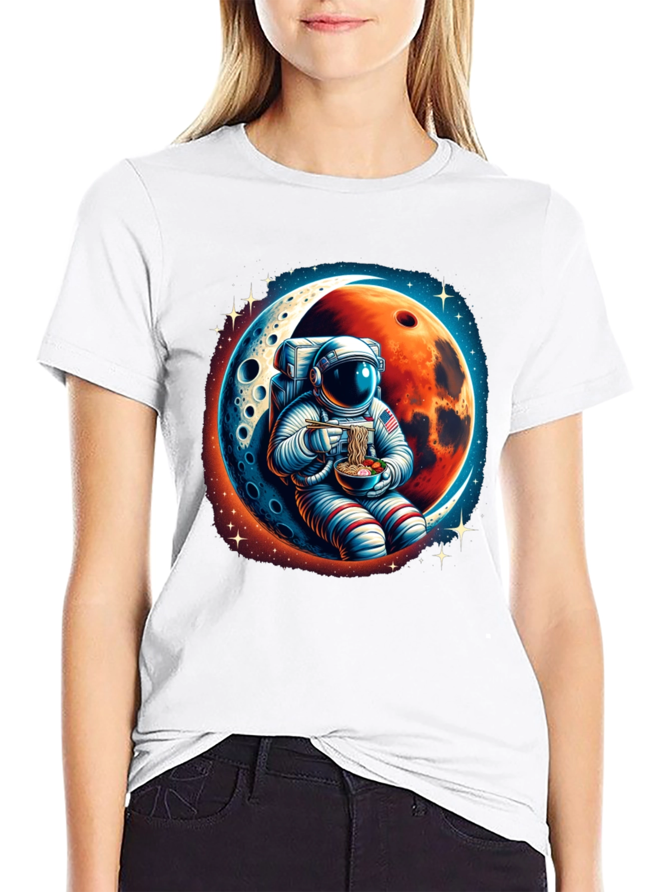 Astronaut Ramen T-Shirt - Space Foodie Tee