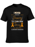 Alzheimers Awareness T-Shirt - Bravery & Strength