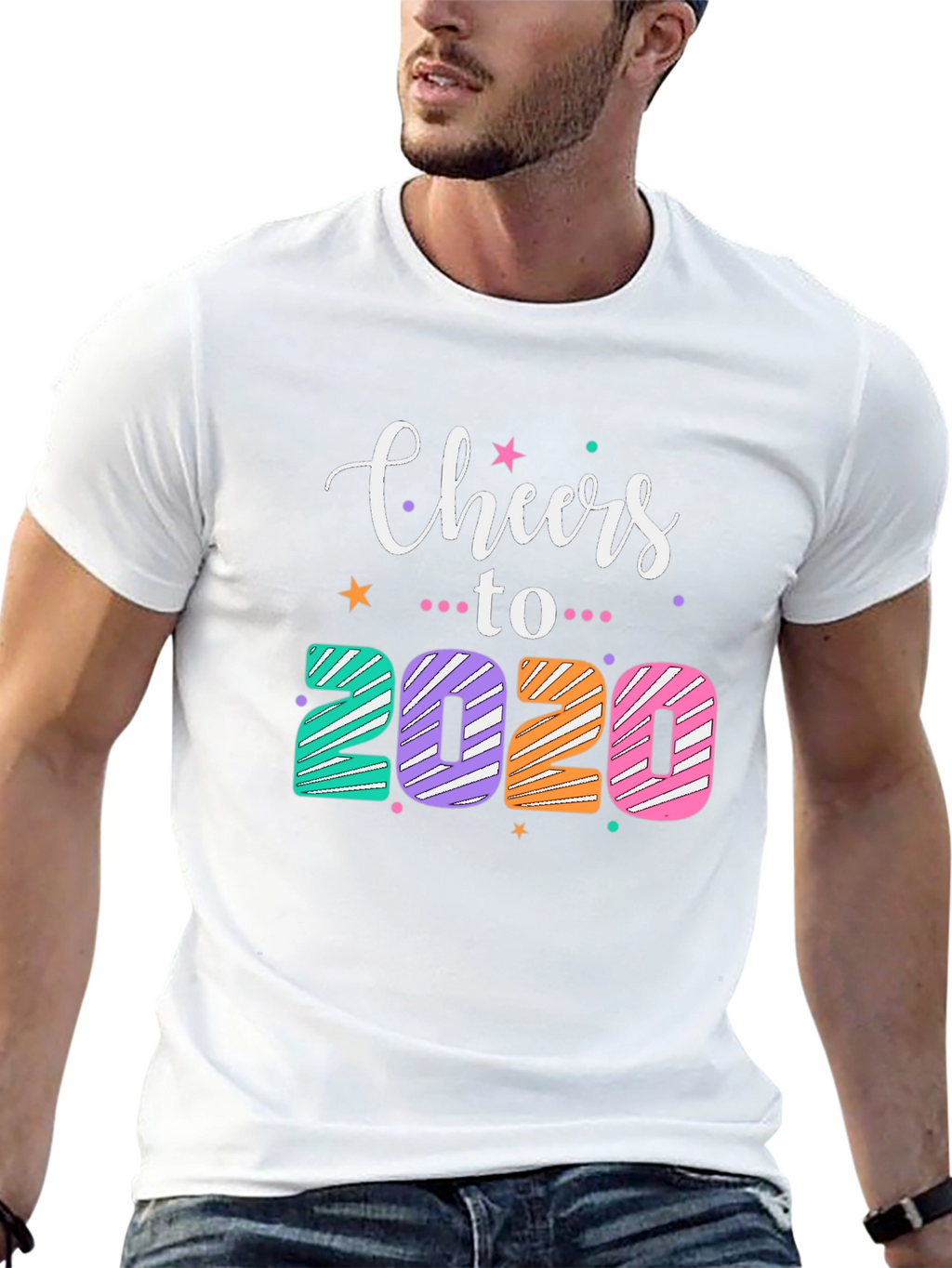 Cheers to 2020 Graphic Tee - Black Unisex