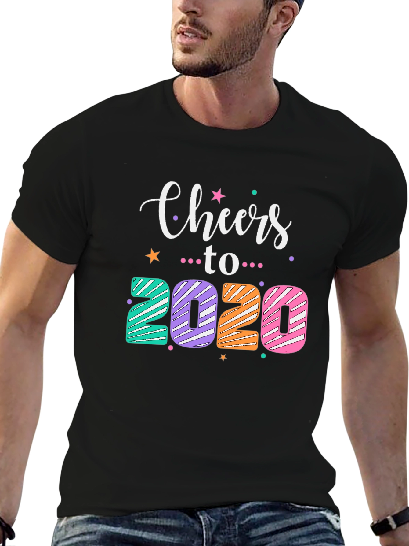Cheers to 2020 Graphic Tee - Black Unisex