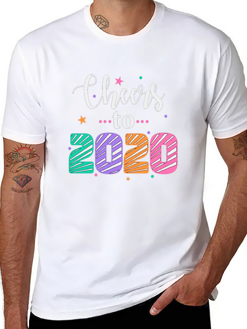 Cheers to 2020 Graphic Tee - Black Unisex