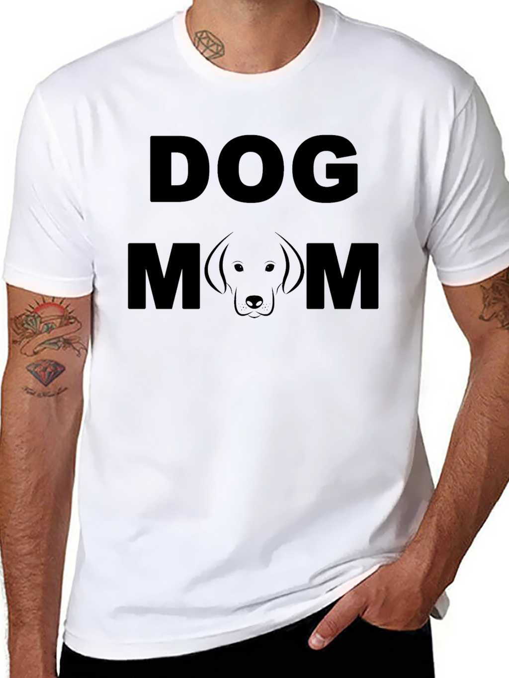 Dog Mom T-Shirt - Black