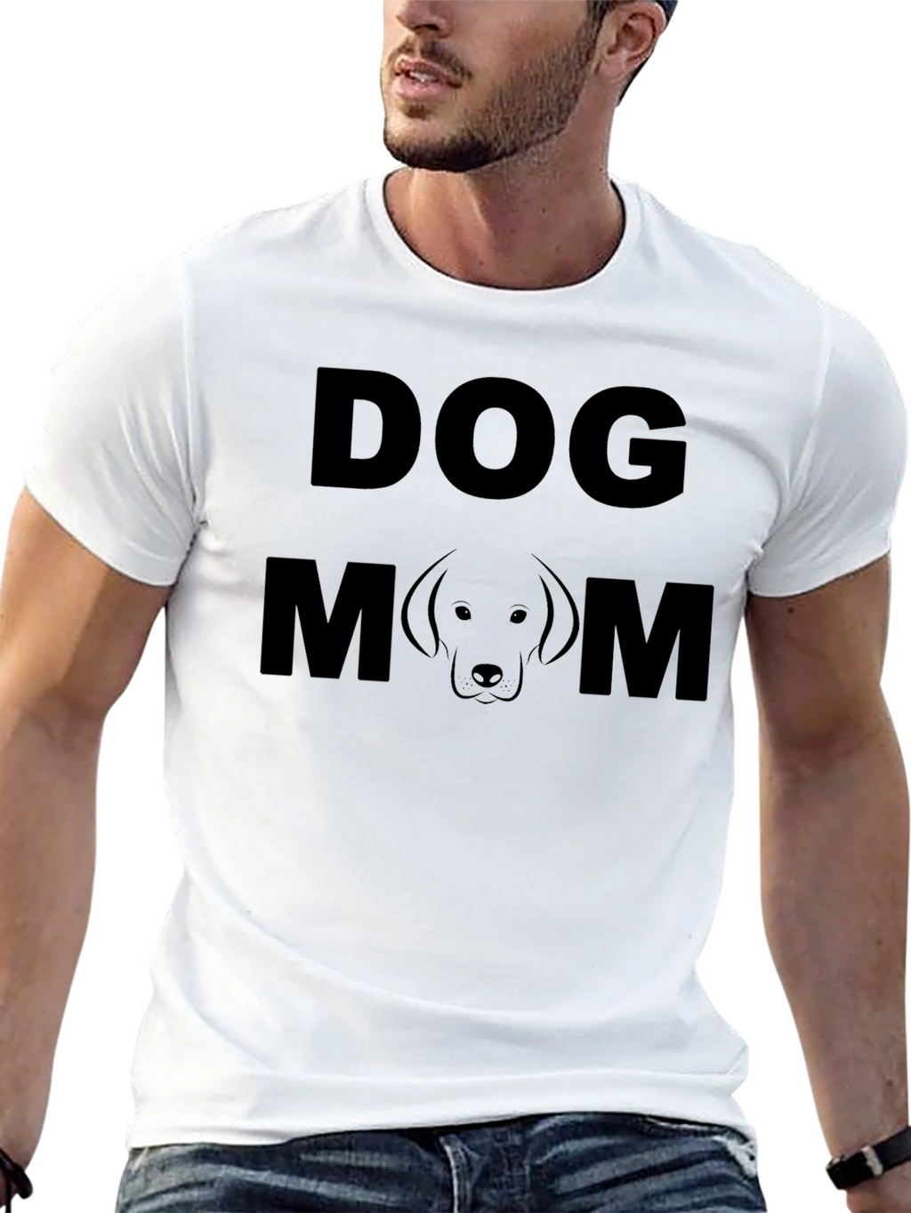 Dog Mom T-Shirt - Black