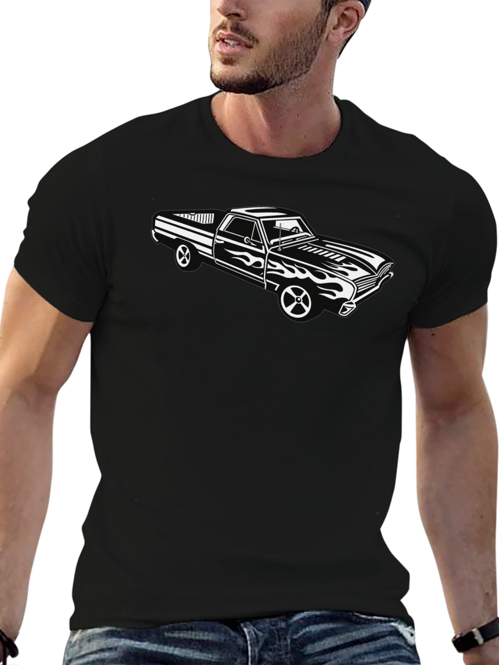 Classic Car Graphic Tee - Black