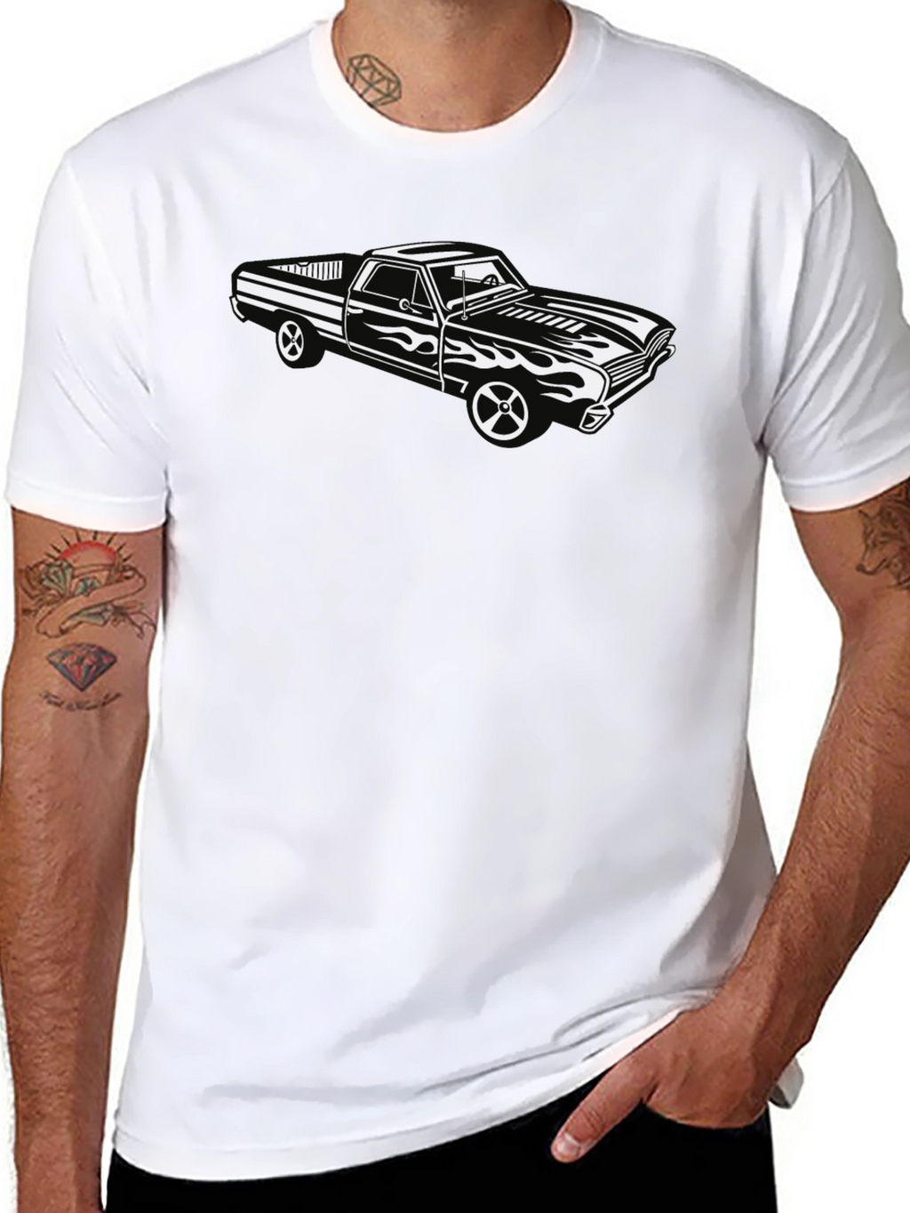 Classic Car Graphic Tee - Black