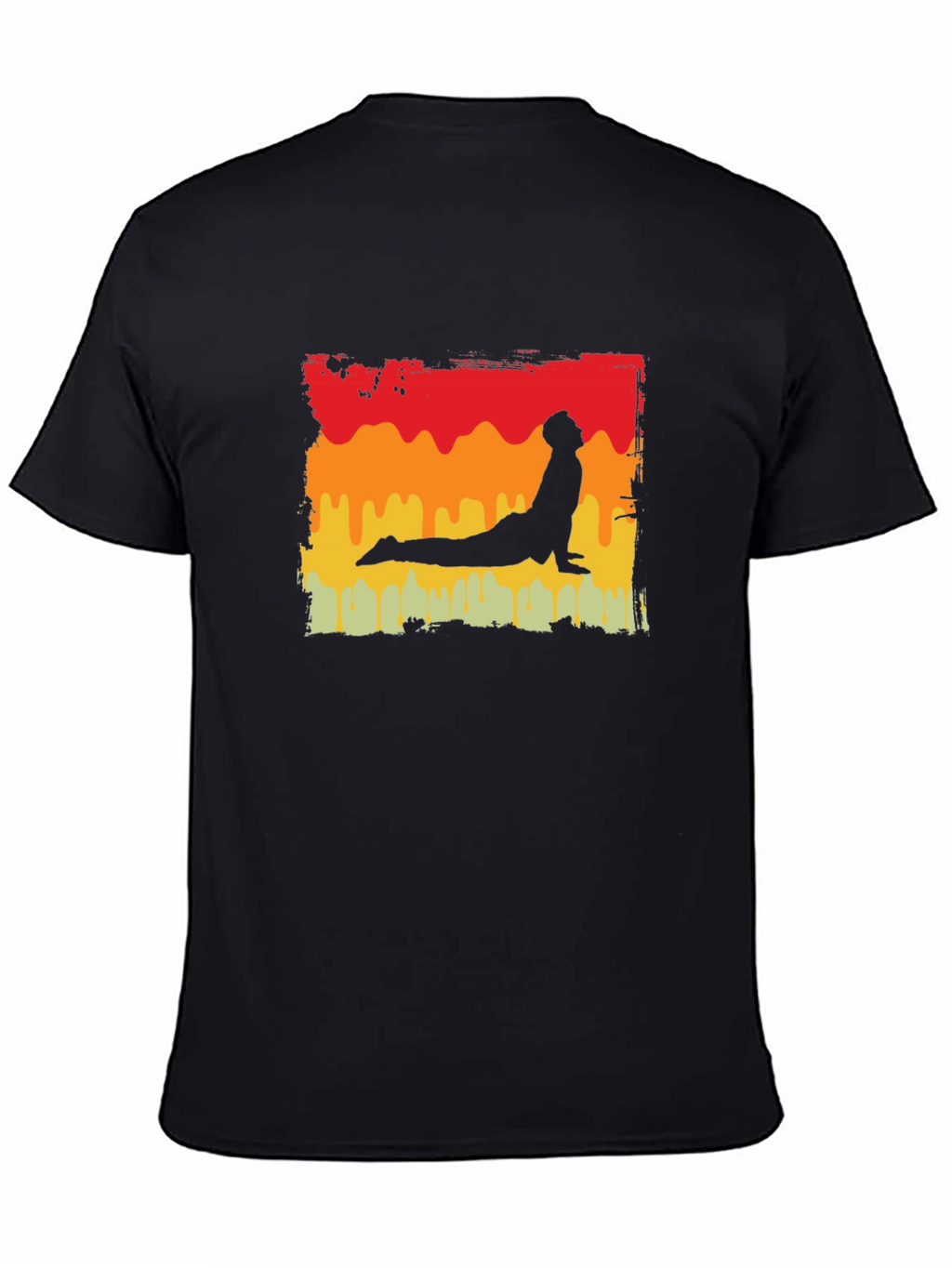 Yoga Pose Graphic Tee - Retro Style
