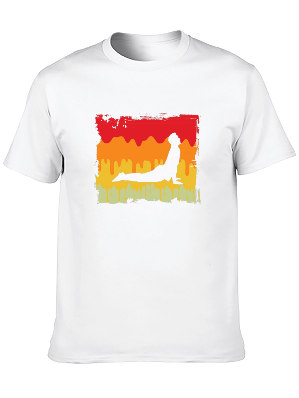 Yoga Pose Graphic Tee - Retro Style