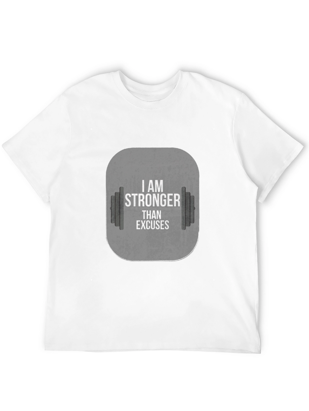 I Am Stronger Than Excuses Black Gym T-Shirt