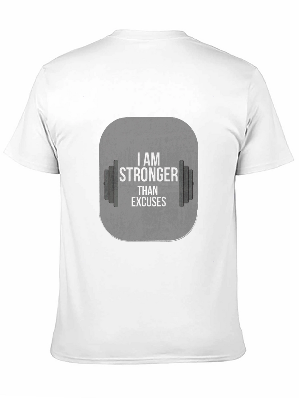 I Am Stronger Than Excuses Black Gym T-Shirt