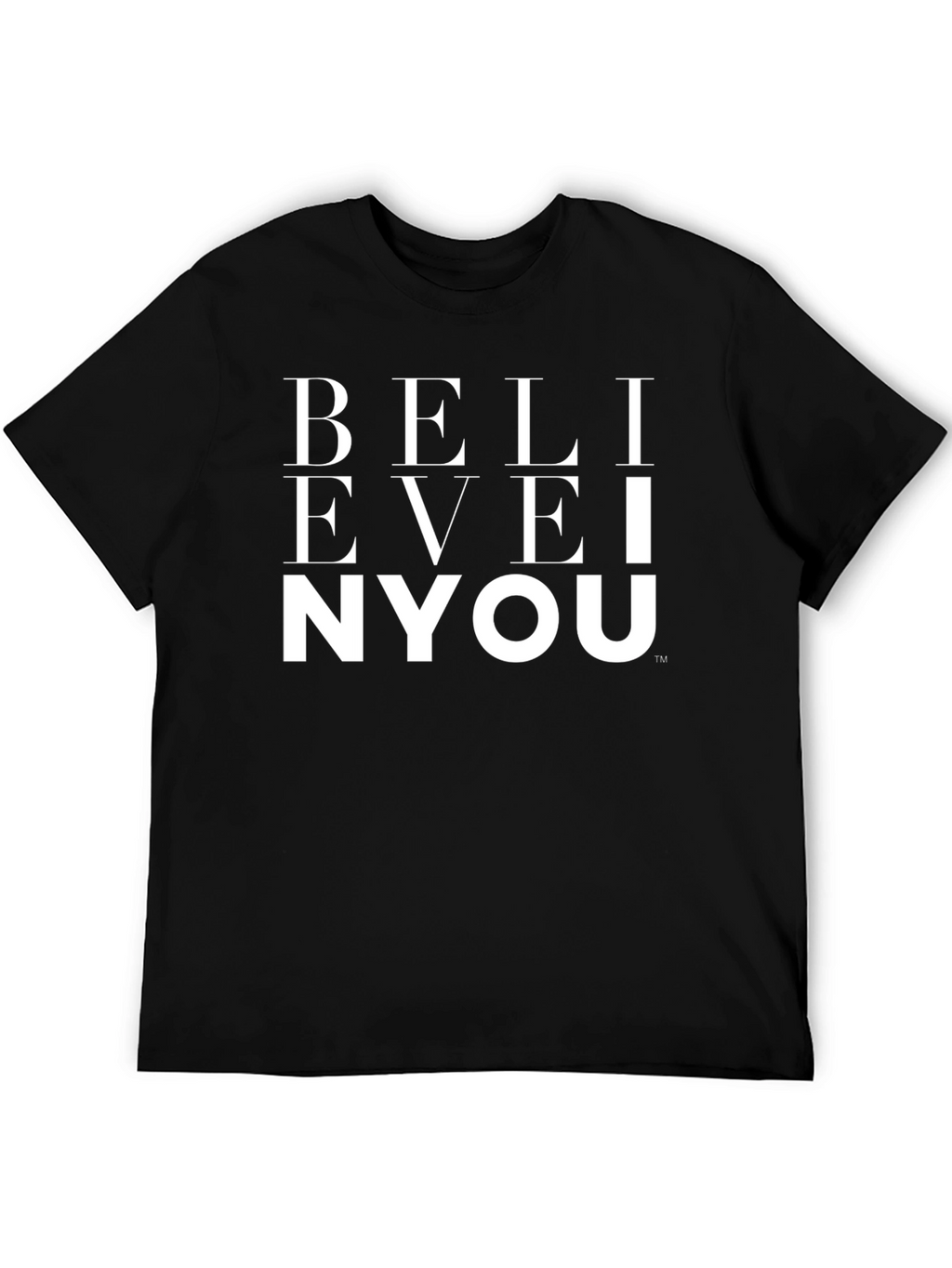 Believe In You Graphic Tee - Black
