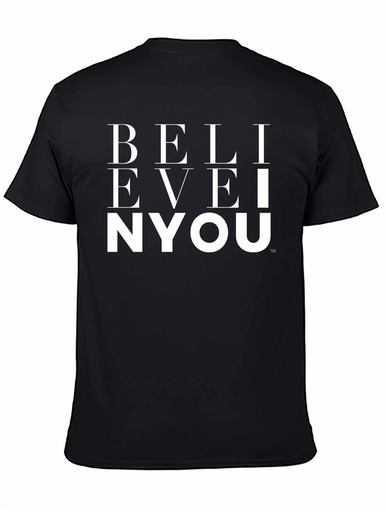 Believe In You Graphic Tee - Black