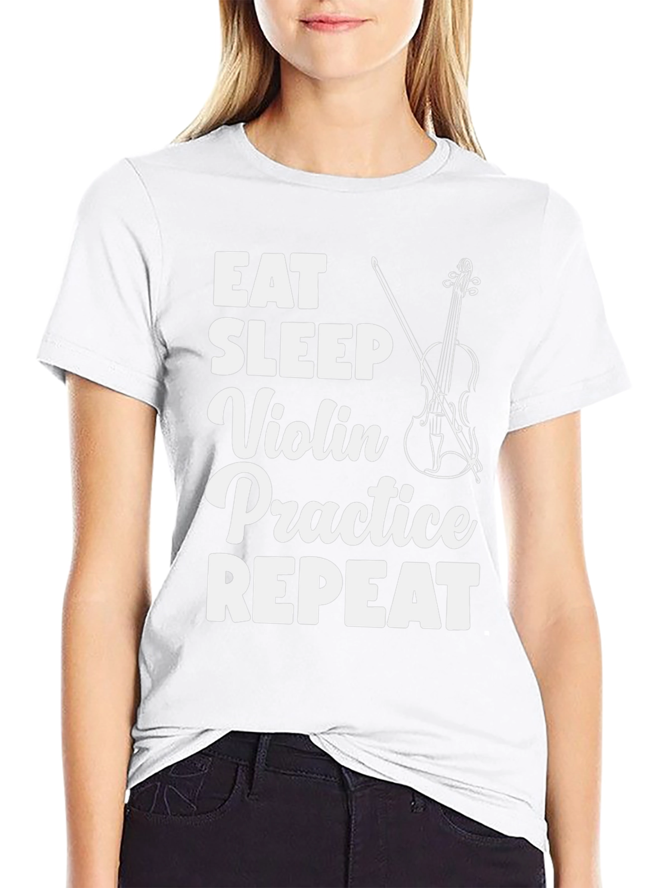 Eat Sleep Violin Practice T-Shirt Musician Gift