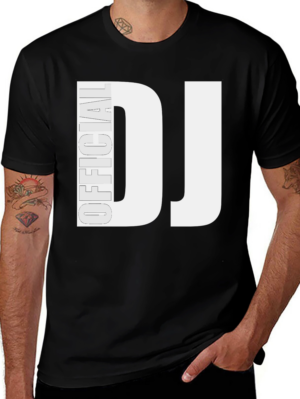 Official DJ Black T-Shirt - Music Lover Tee