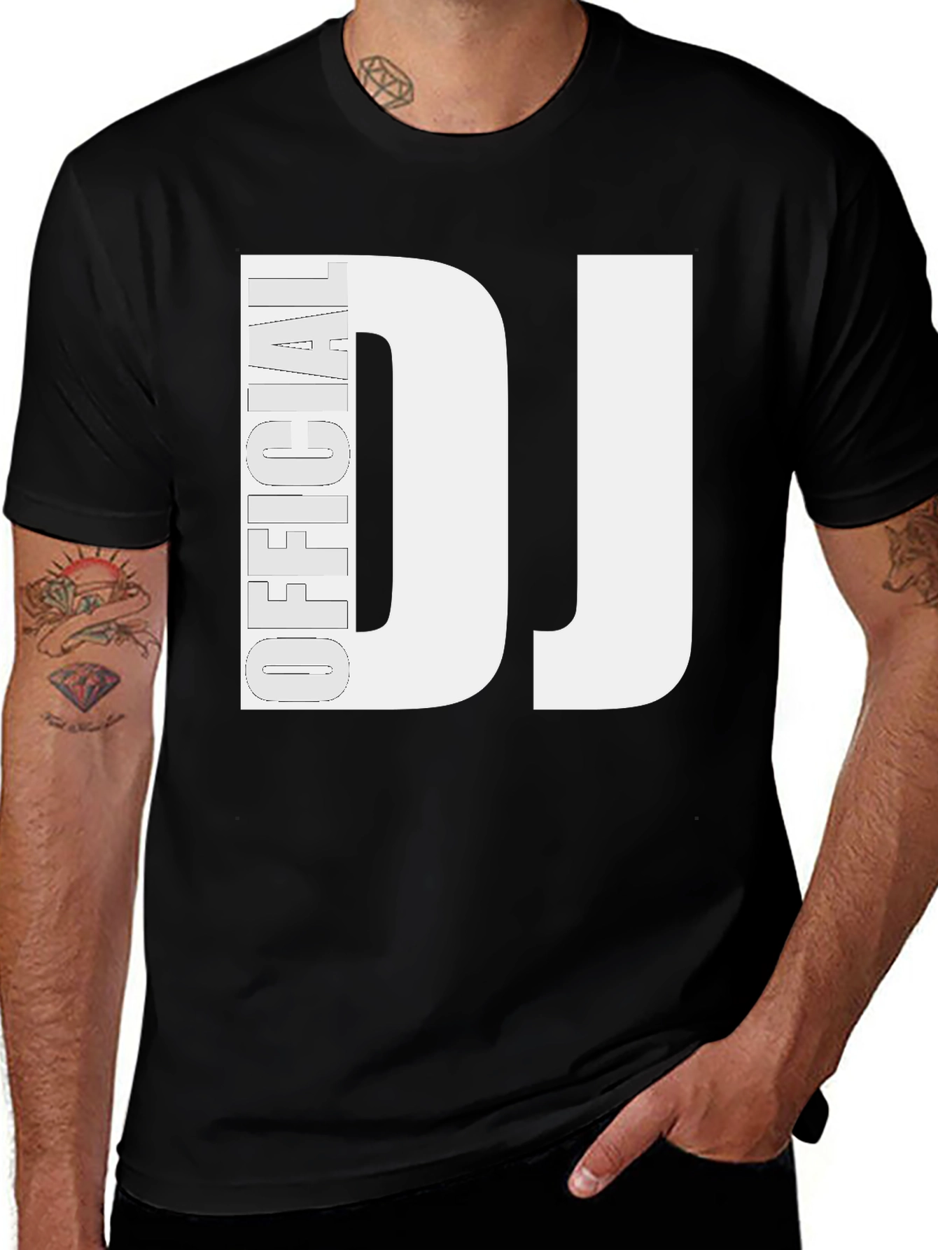 Official DJ Black T-Shirt - Music Lover Tee