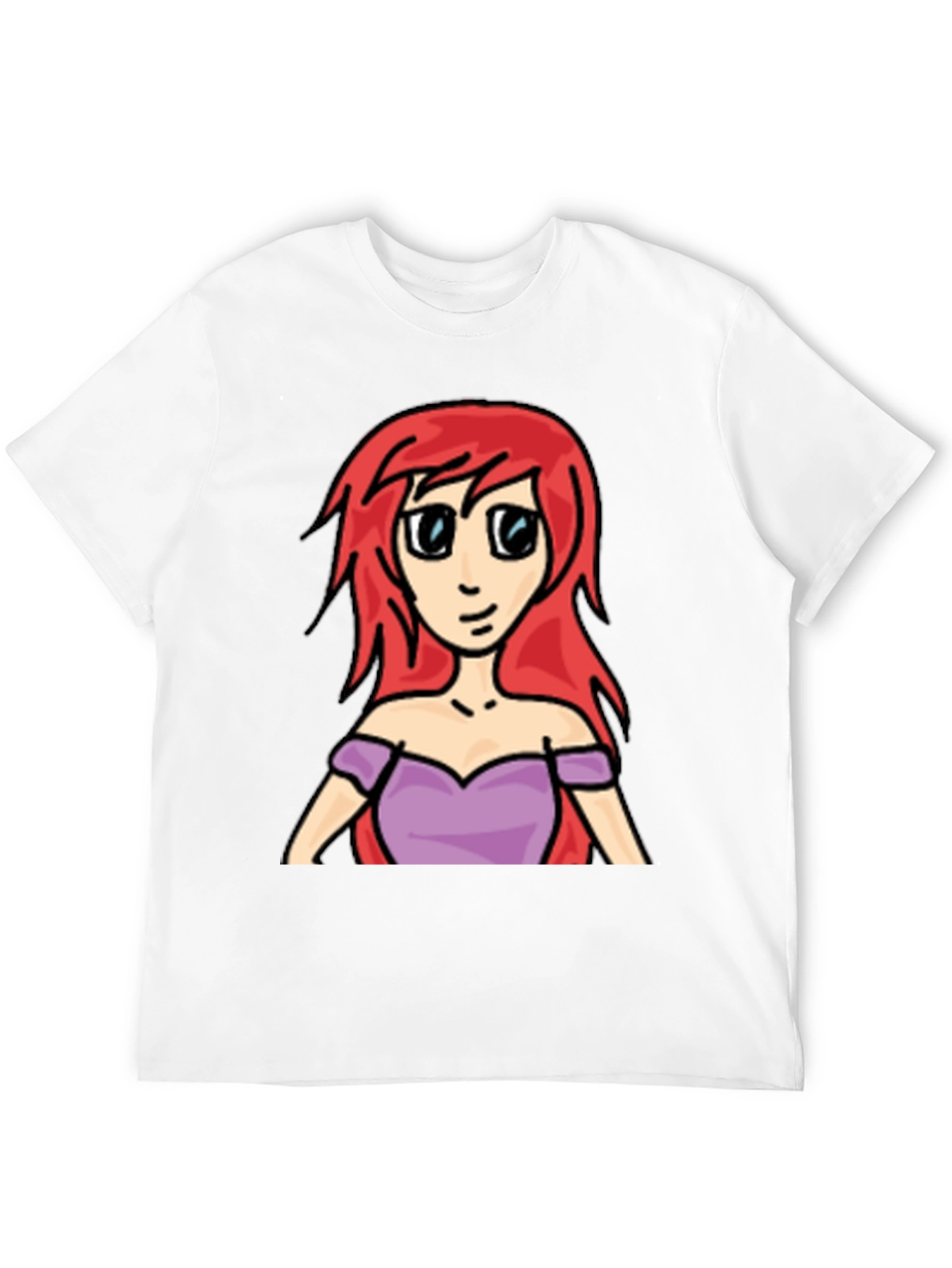 Cartoon Ariel T-Shirt - Redhead Princess Tee