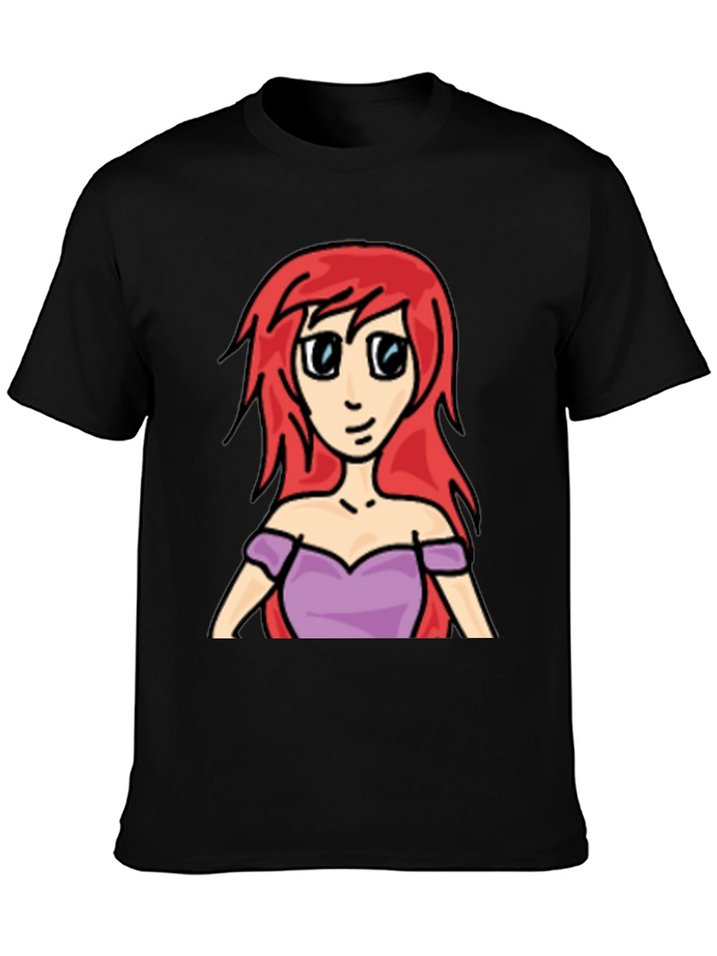 Cartoon Ariel T-Shirt - Redhead Princess Tee