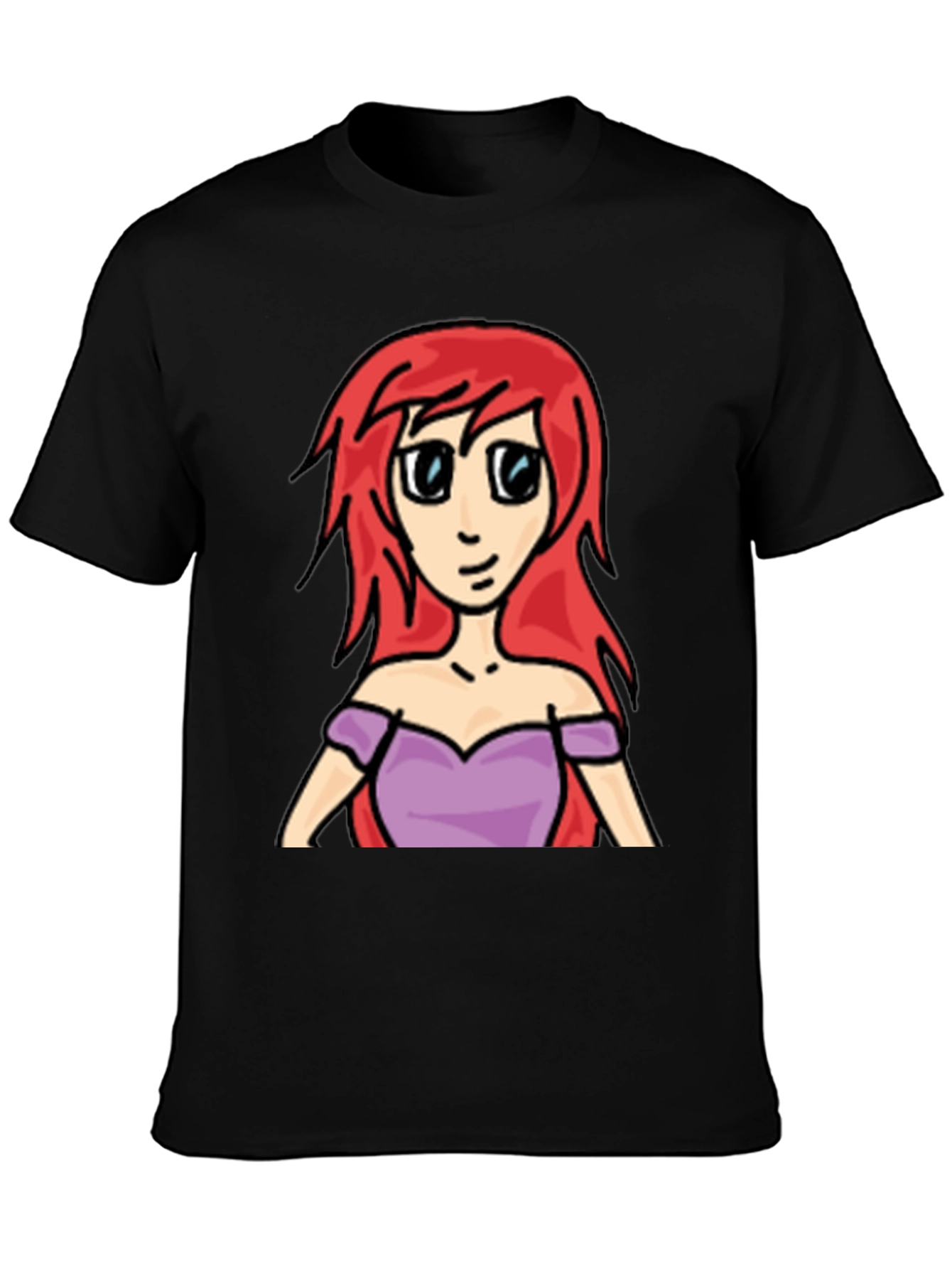 Cartoon Ariel T-Shirt - Redhead Princess Tee