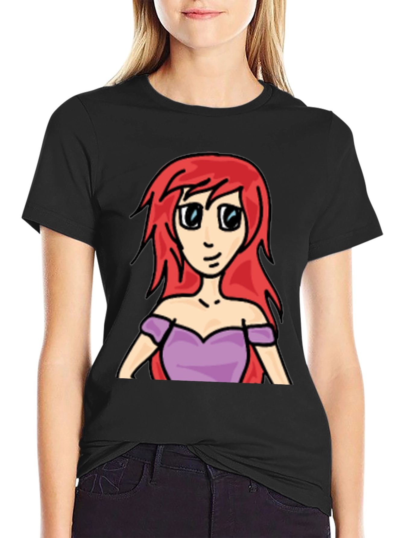 Cartoon Ariel T-Shirt - Redhead Princess Tee
