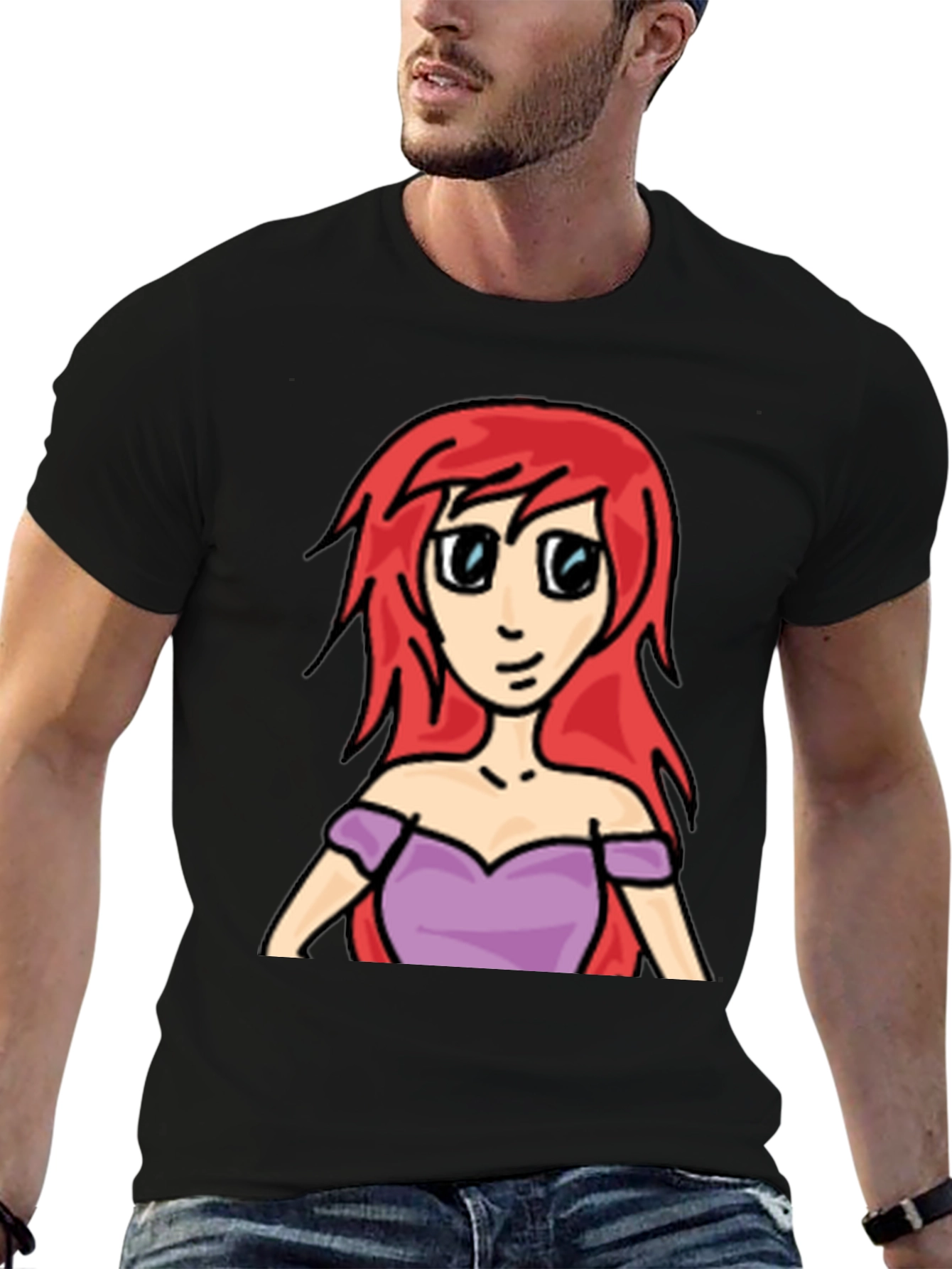 Cartoon Ariel T-Shirt - Redhead Princess Tee