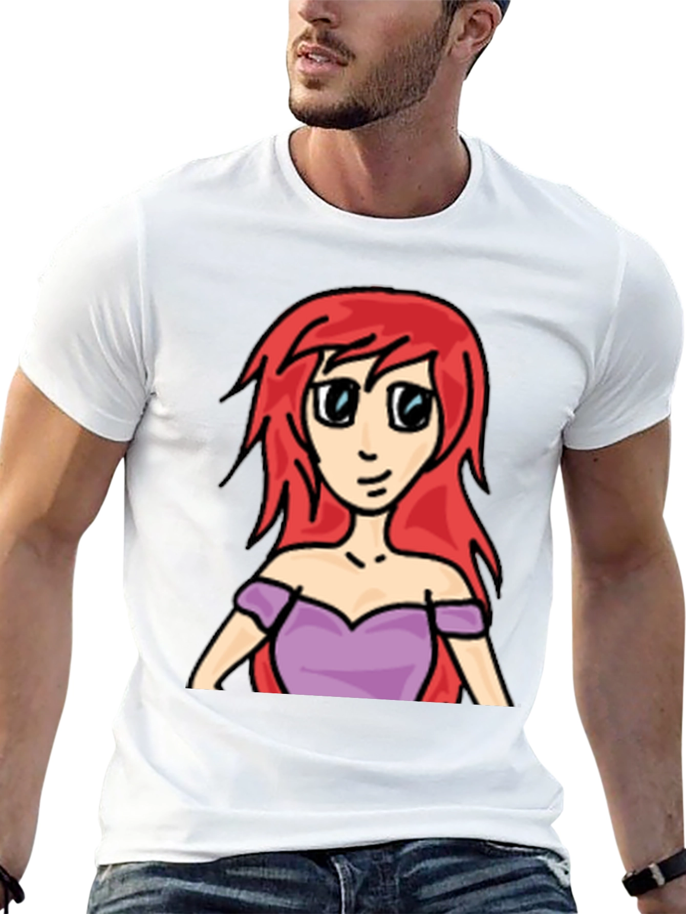 Cartoon Ariel T-Shirt - Redhead Princess Tee