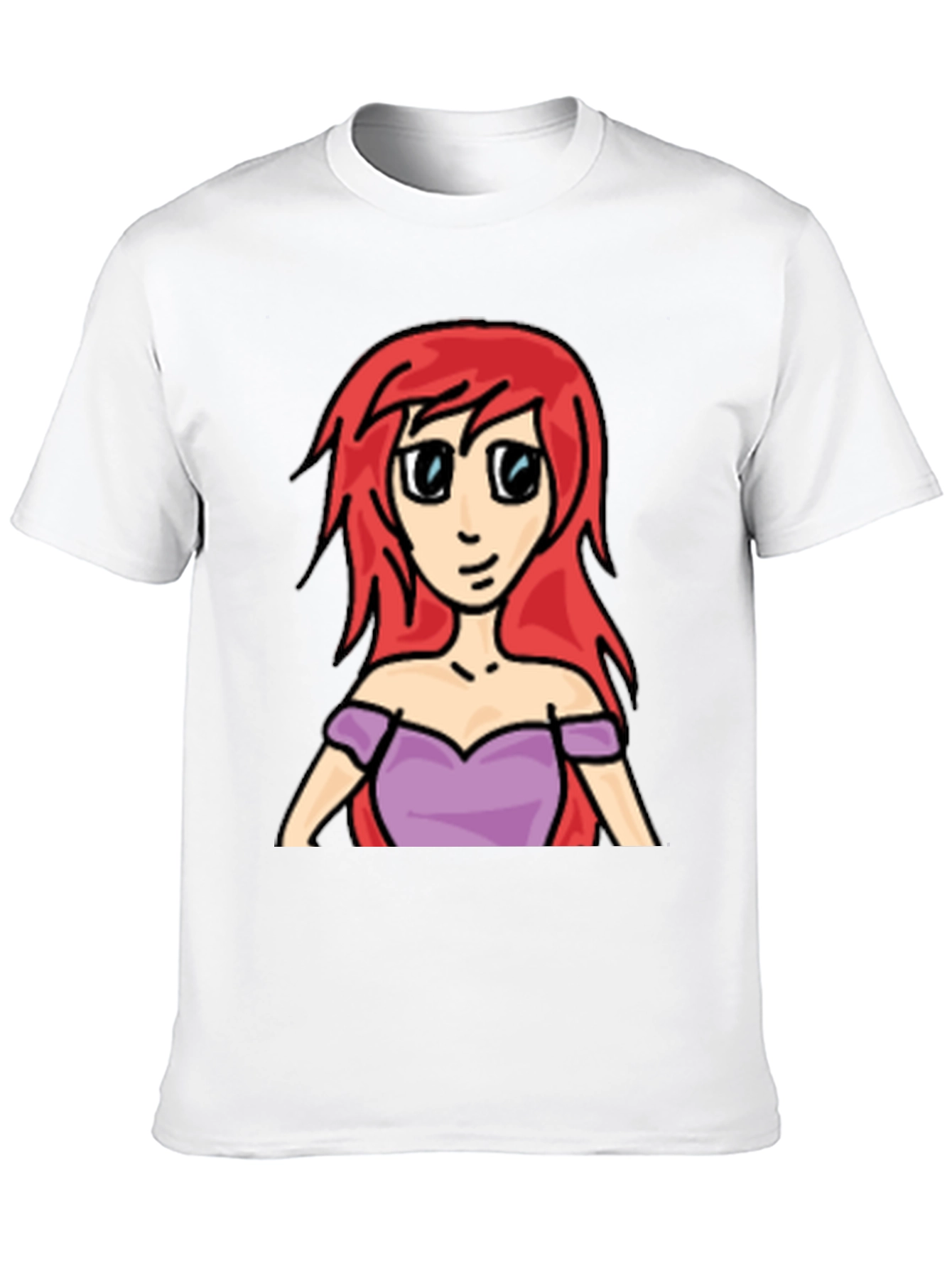 Cartoon Ariel T-Shirt - Redhead Princess Tee