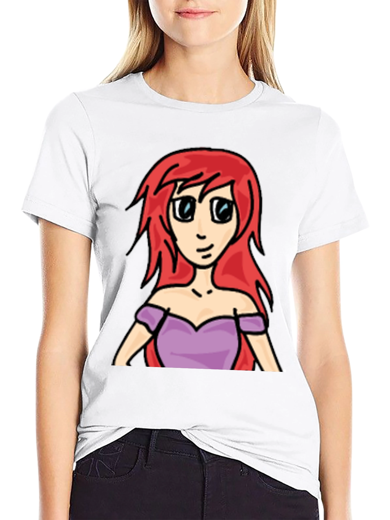 Cartoon Ariel T-Shirt - Redhead Princess Tee