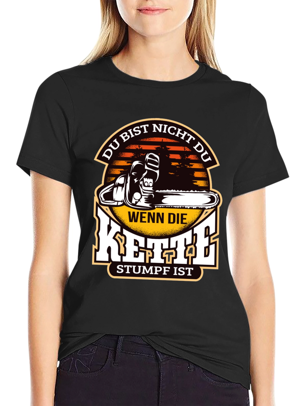 Funny Chainsaw Stumpf T-Shirt