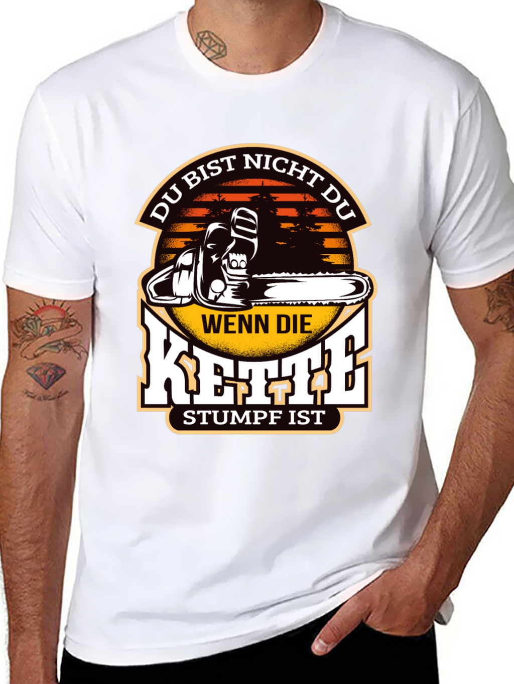 Funny Chainsaw Stumpf T-Shirt