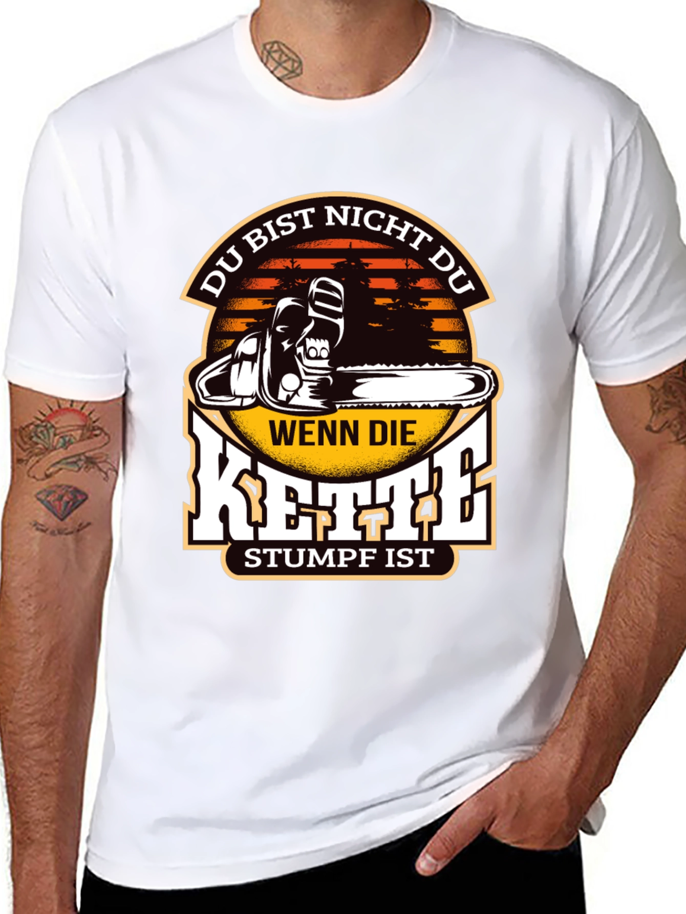 Funny Chainsaw Stumpf T-Shirt