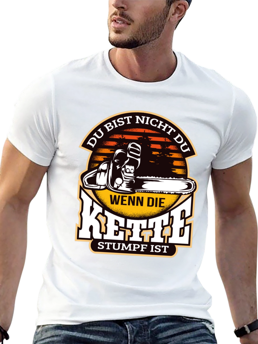 Funny Chainsaw Stumpf T-Shirt