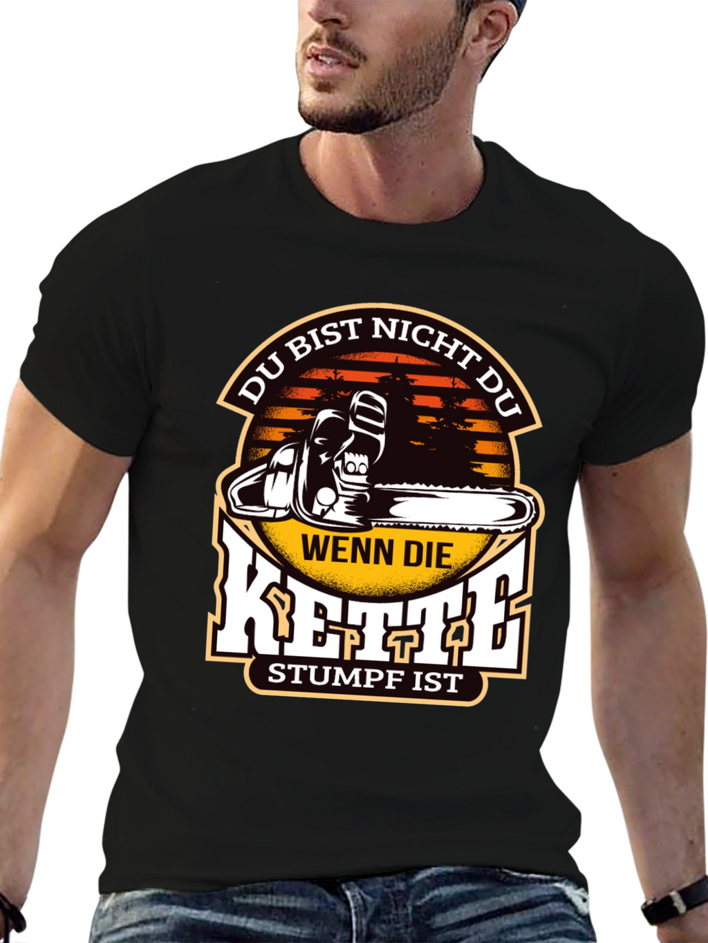 Funny Chainsaw Stumpf T-Shirt